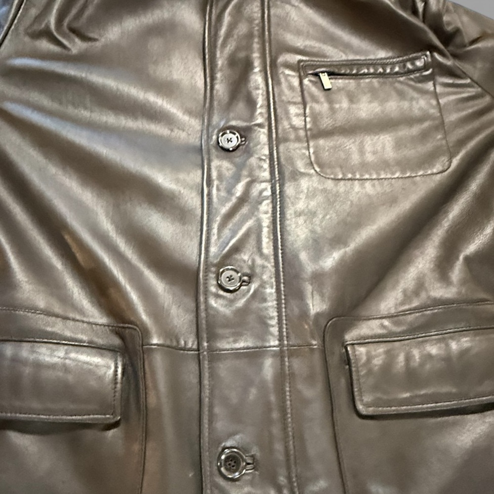 Men’s Charles Klein Leather Jacket Size XL SALE SALE SALE - Picture 5 of 7